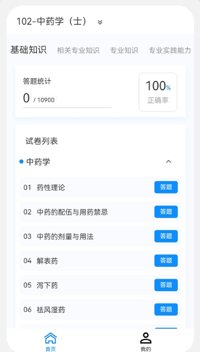 初级药士原题库截图
