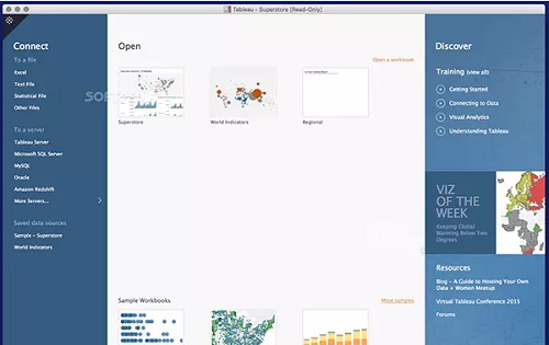 Tableau Mac截图