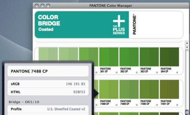 PANTONE Color Manager Mac截图