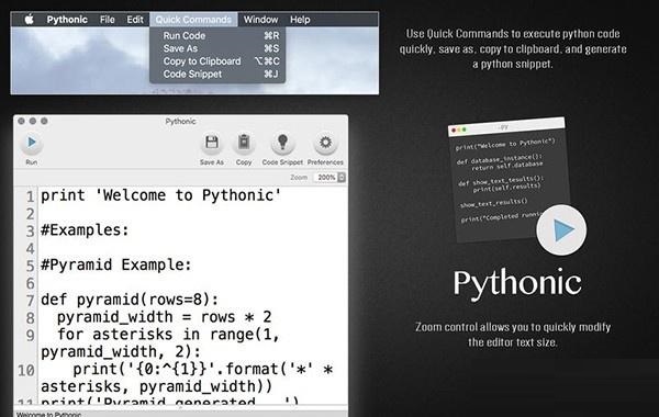 Pythonic for Mac截图