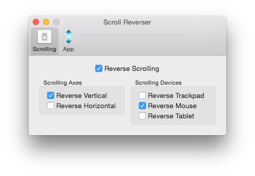 Scroll Reverser Mac截图