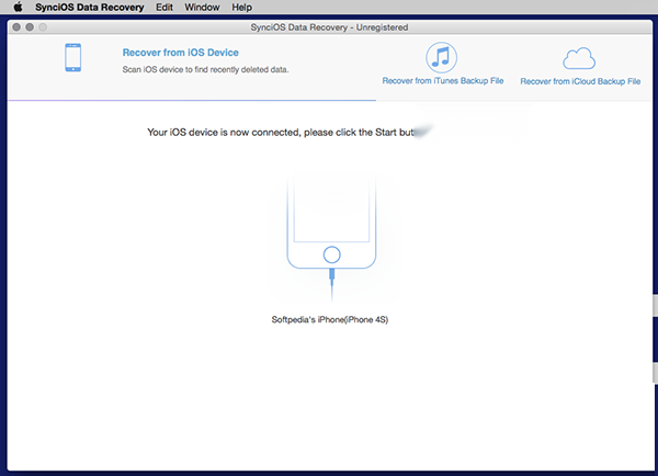 SynciOS Data Recovery for mac截图