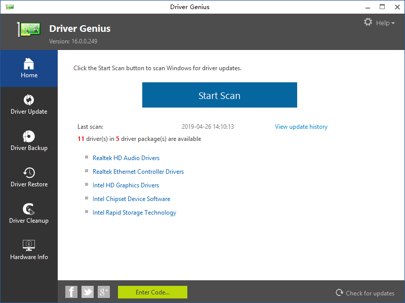 Driver Genius Pro硬件驱动程序备份截图