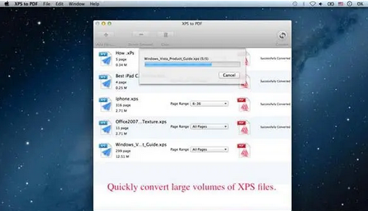 XPS to PDF Mac截图