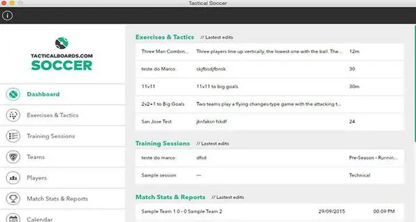 Tactical Soccer Mac截图
