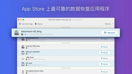 Disk Drill Media Recovery Mac截图