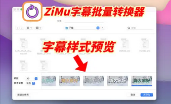 ZiMu字幕格式转换器Mac截图