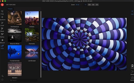 ON1 HDR Mac截图