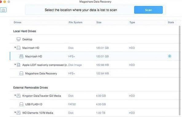 Magoshare Data Recovery Mac截图