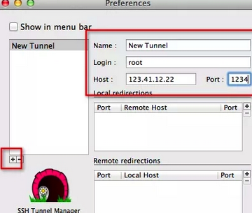 SSH Tunnel Mac截图