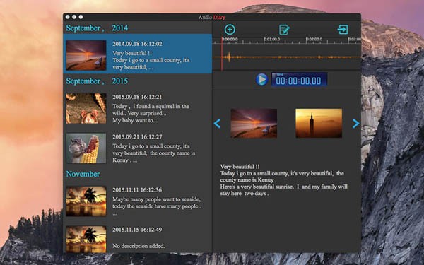 Audio Diary Mac截图