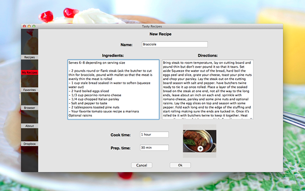 Tasty Recipes Mac截图