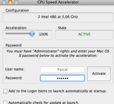 CPU Speed Accelerator Mac截图