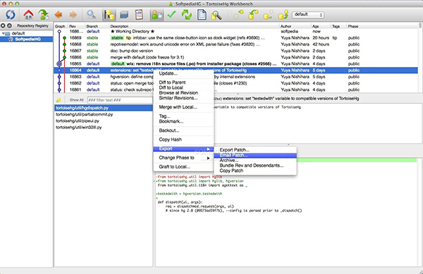 TortoiseHg for mac截图