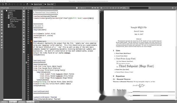 TeXMaker for mac截图