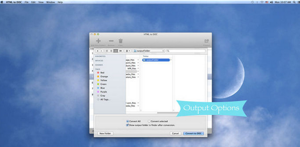 HTML to DOC Mac截图