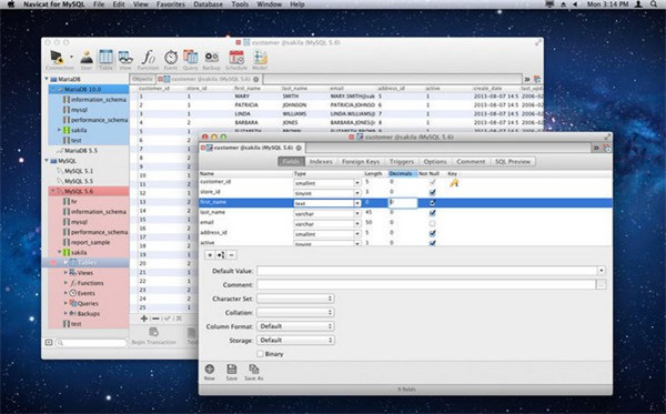 Navicat for MySQL 12 Mac截图