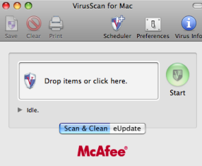 McAfee VirusScan Mac截图