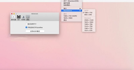 QuickRes Mac截图