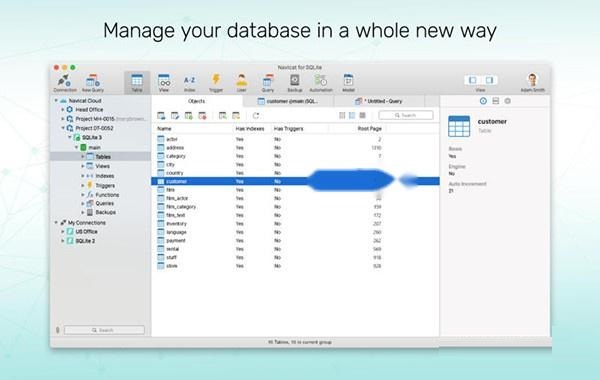 Navicat 15 for SQLite for mac截图