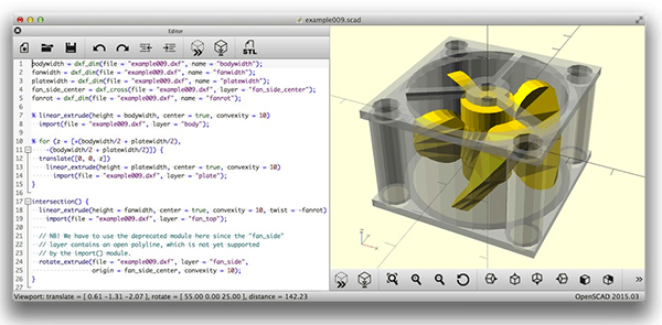 OpenSCAD for mac截图