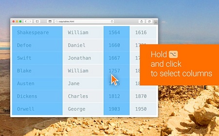 Copytables Mac截图