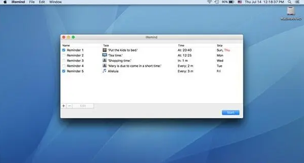 iRemind Mac截图