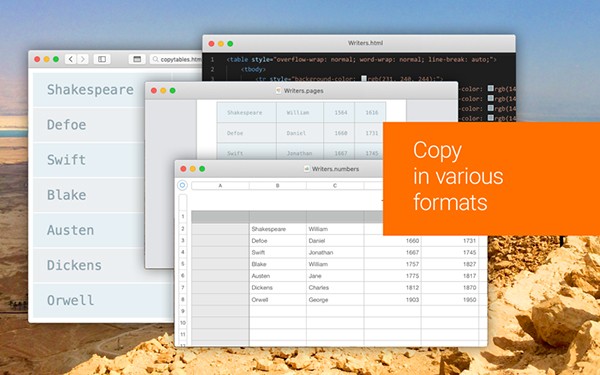 Copytables Mac截图