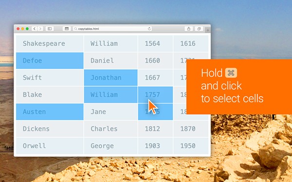 Copytables Mac截图