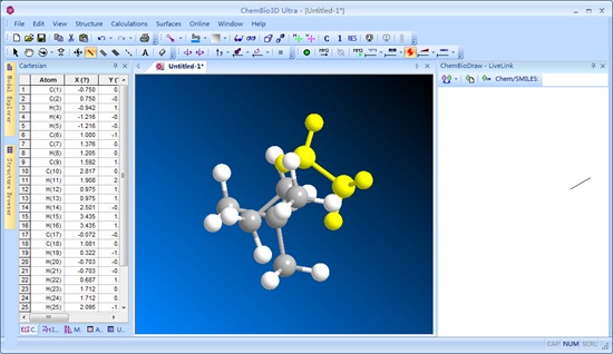 Chem3D截图