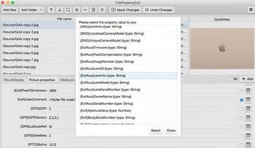 File Property Edit Mac截图
