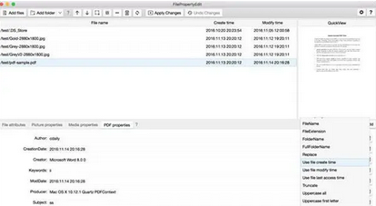 File Property Edit Mac截图