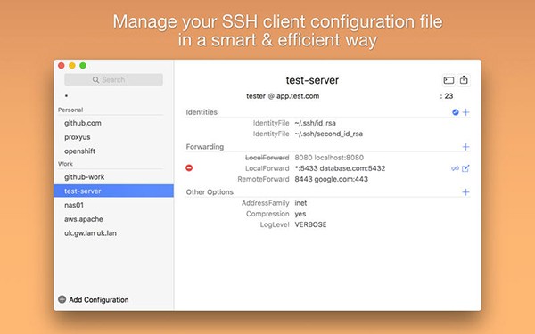 SSH Config Editor Mac截图