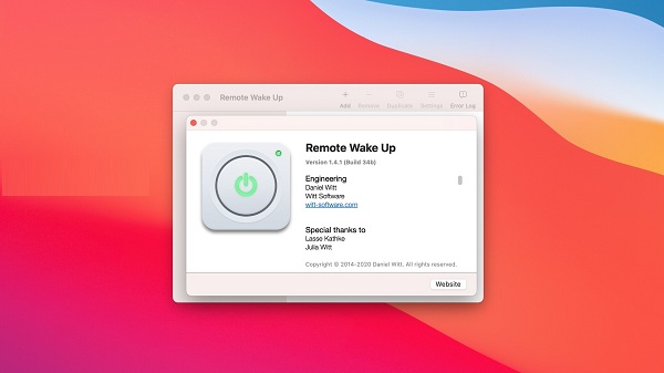 Remote Wake Up Mac截图