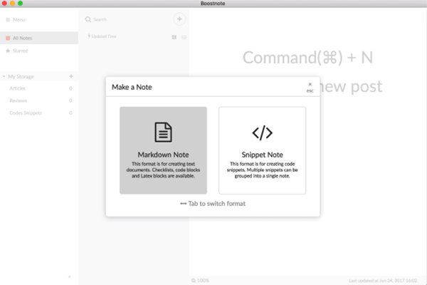 Boostnote for mac截图