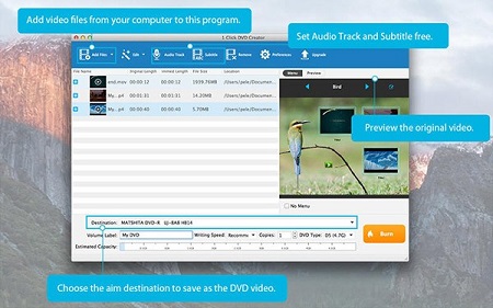 一键DVD制作工具Mac截图