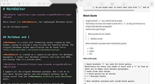 MarkEditor Mac截图