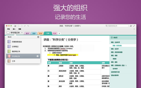 Microsoft OneNote for mac截图