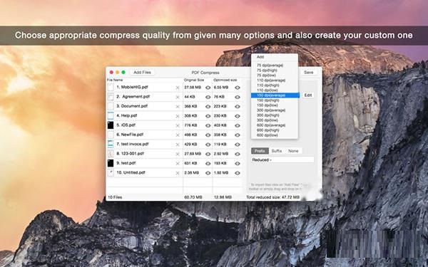 PDF Compress Mac截图