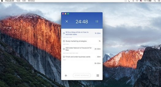 FocusList Mac截图
