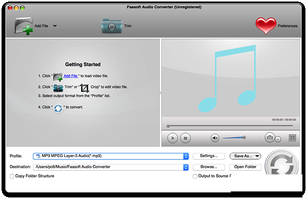 Faasoft Audio Converter Mac截图