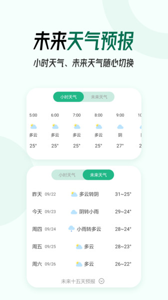 本地天气实时预报截图