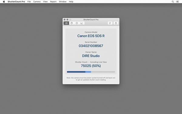 ShutterCount Pro Mac截图