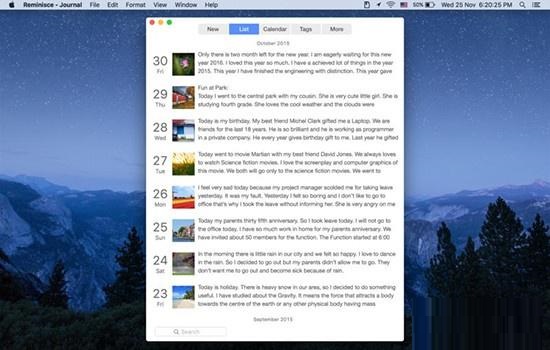 Reminisce For Mac截图