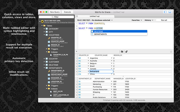 SQLPro for Oracle Mac截图