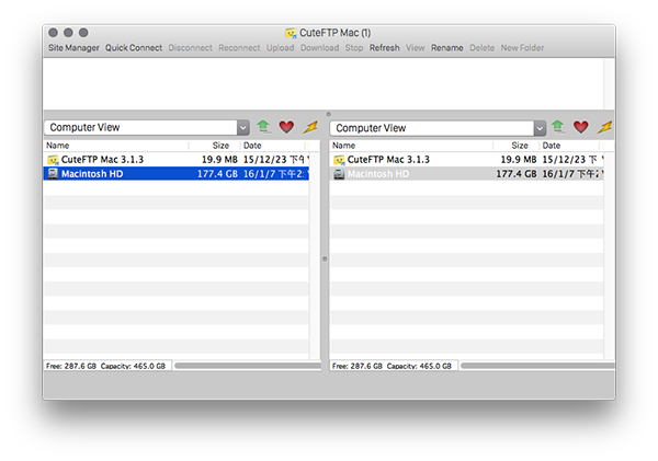CuteFTP for Mac截图