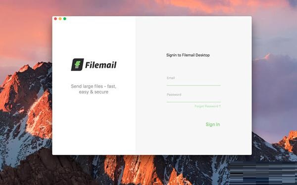 Filemail Mac截图