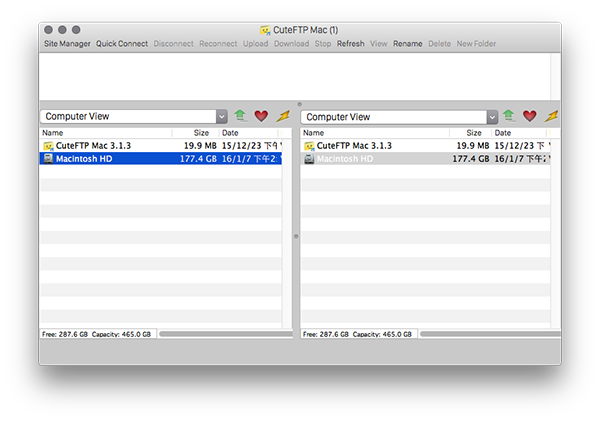 CuteFTP for Mac截图
