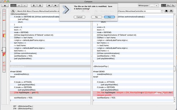 Compare MAC截图