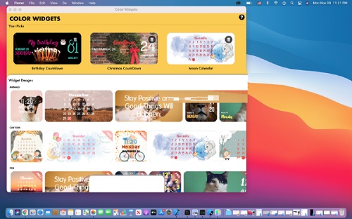 Color Widgets Mac截图